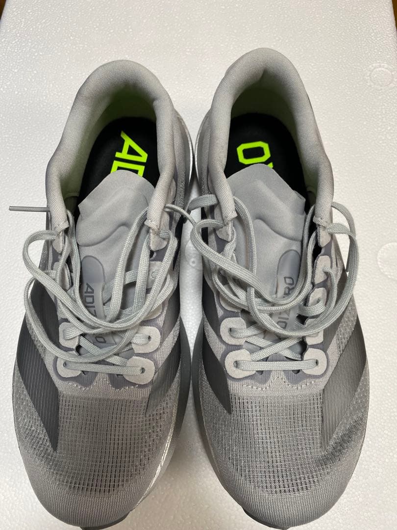 adidas adizero EVO SL 24.5 シルバー　箱あり