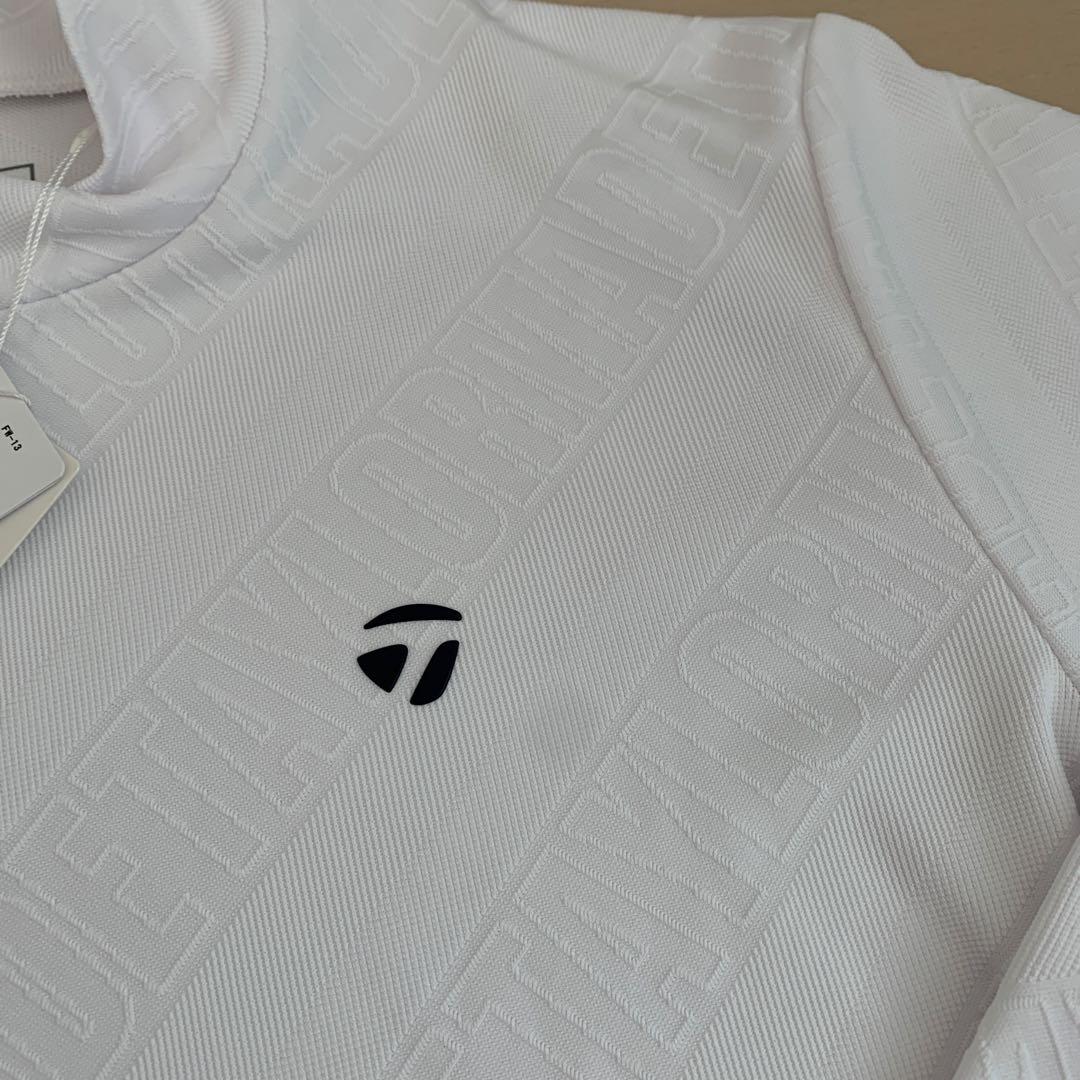 TaylorMade レディース UVモックネック長袖カットソー　ホワイト