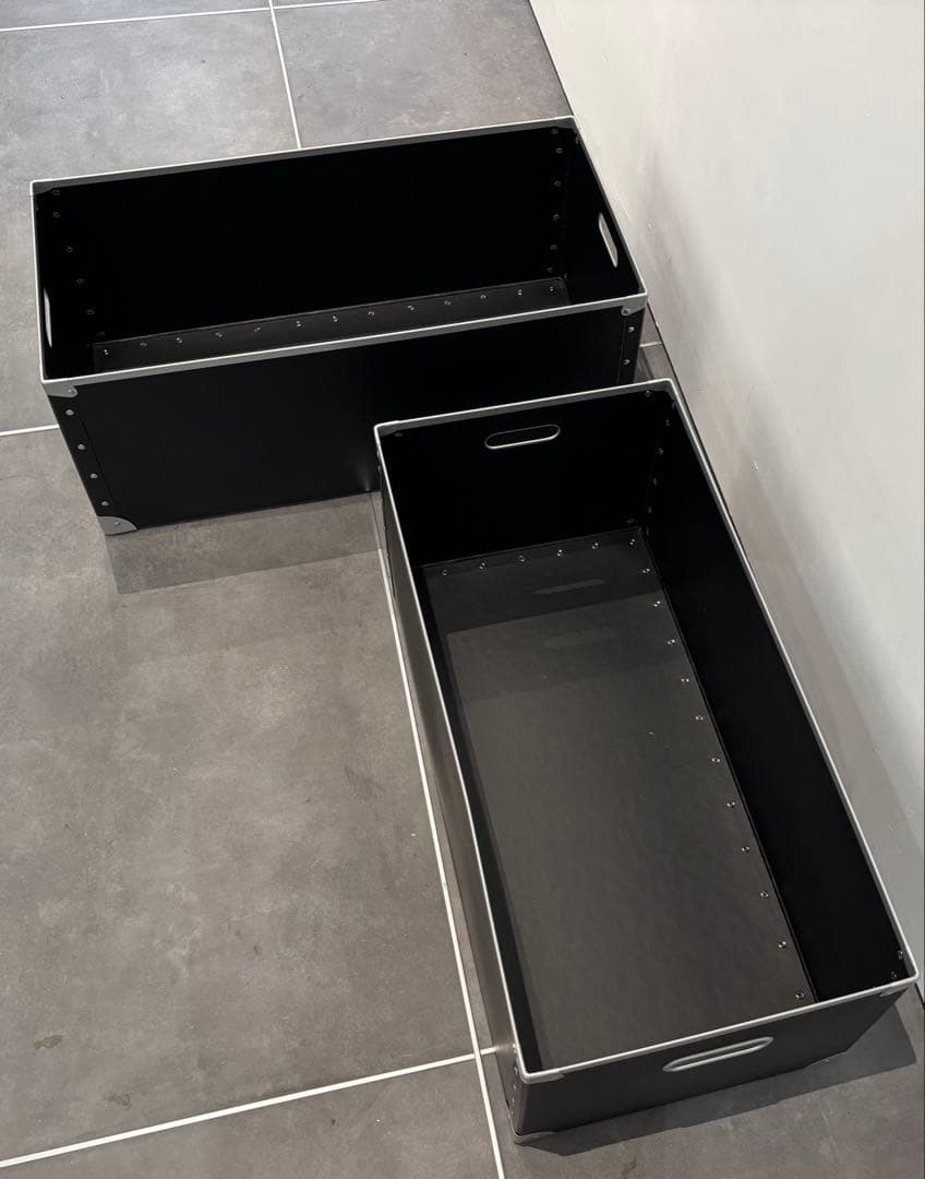 750×350mm用 USM ハラー パスコBOX 色：ブラック2個セット