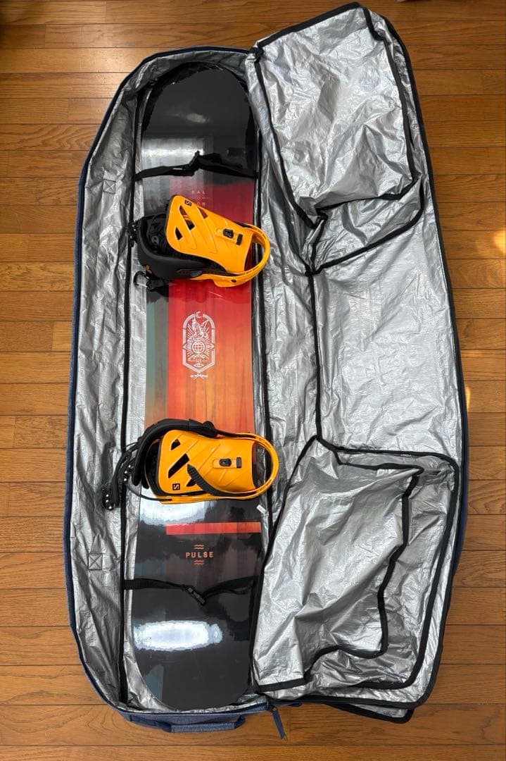 SALMON PULSE スノーボード バインディング・ケースセット150 cm