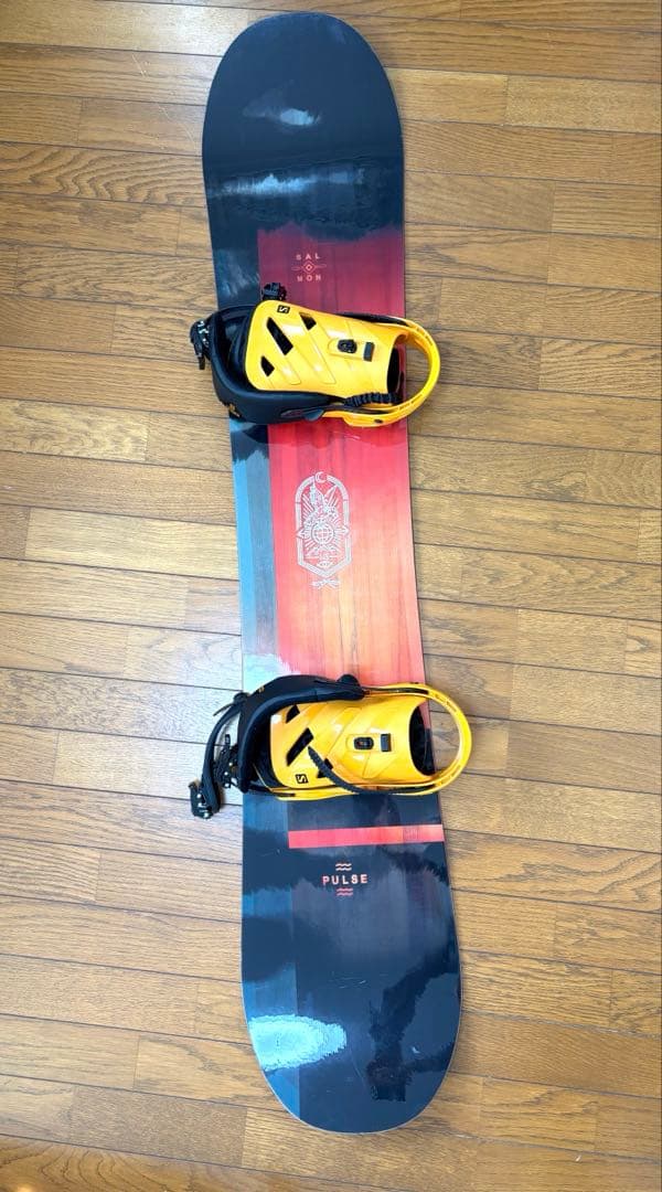 SALMON PULSE スノーボード バインディング・ケースセット150 cm