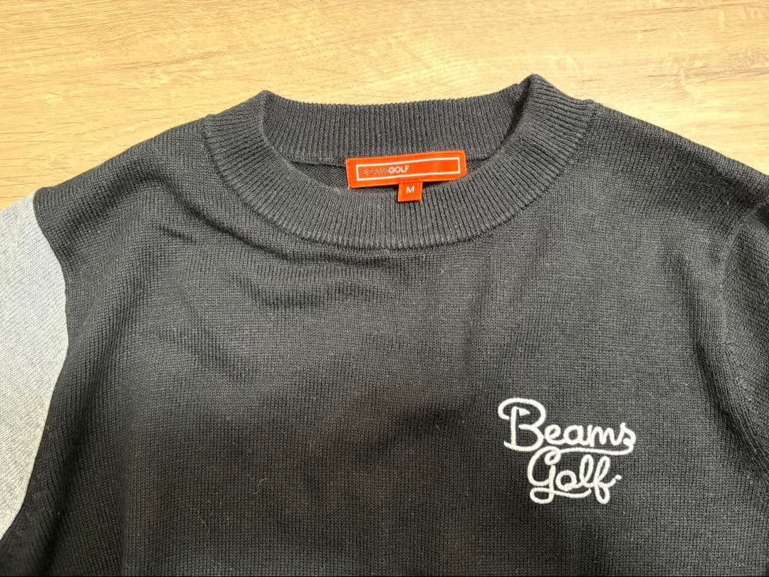 BEAMSGOLF セーター ブラック/グレー