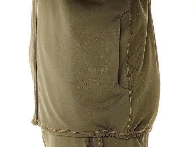 asics　ACTIBREEZEジャカード裏起毛ストレッチニットフーディー