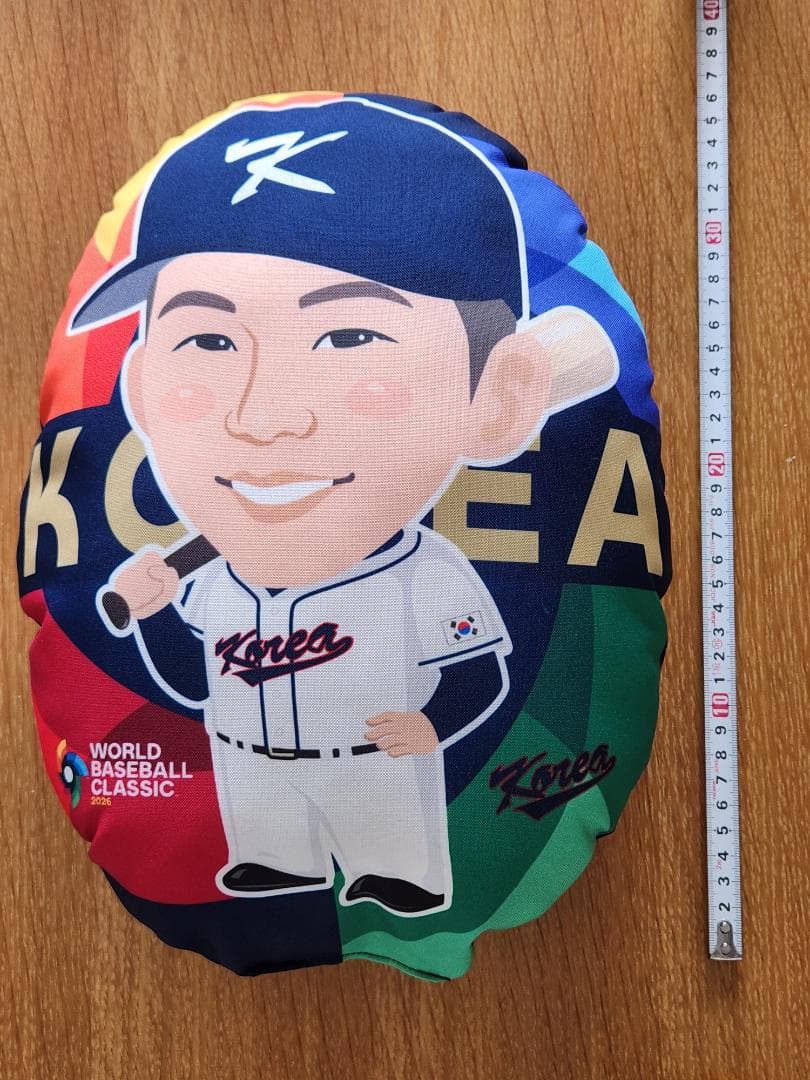 WBC　公式くじ　SSR　クッション　韓国代表　キムヘソン