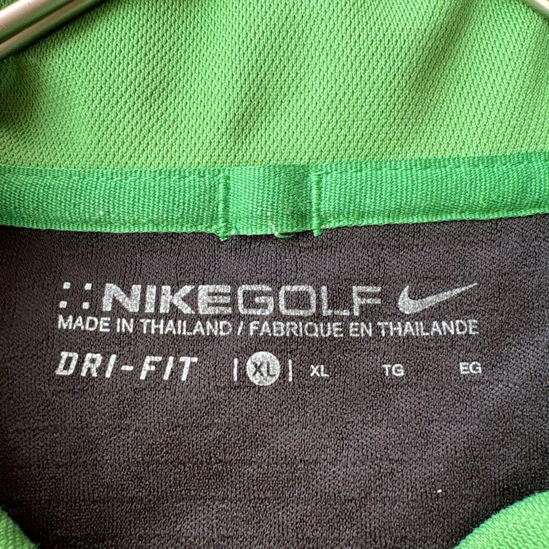 美品(XL)ナイキゴルフ/NIKE/長袖/ロンT/ポロシャツ/ロゴ/大きい