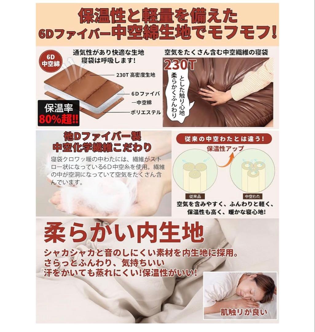 未使用　CAMDOOR シュラフ　2個セット　防寒