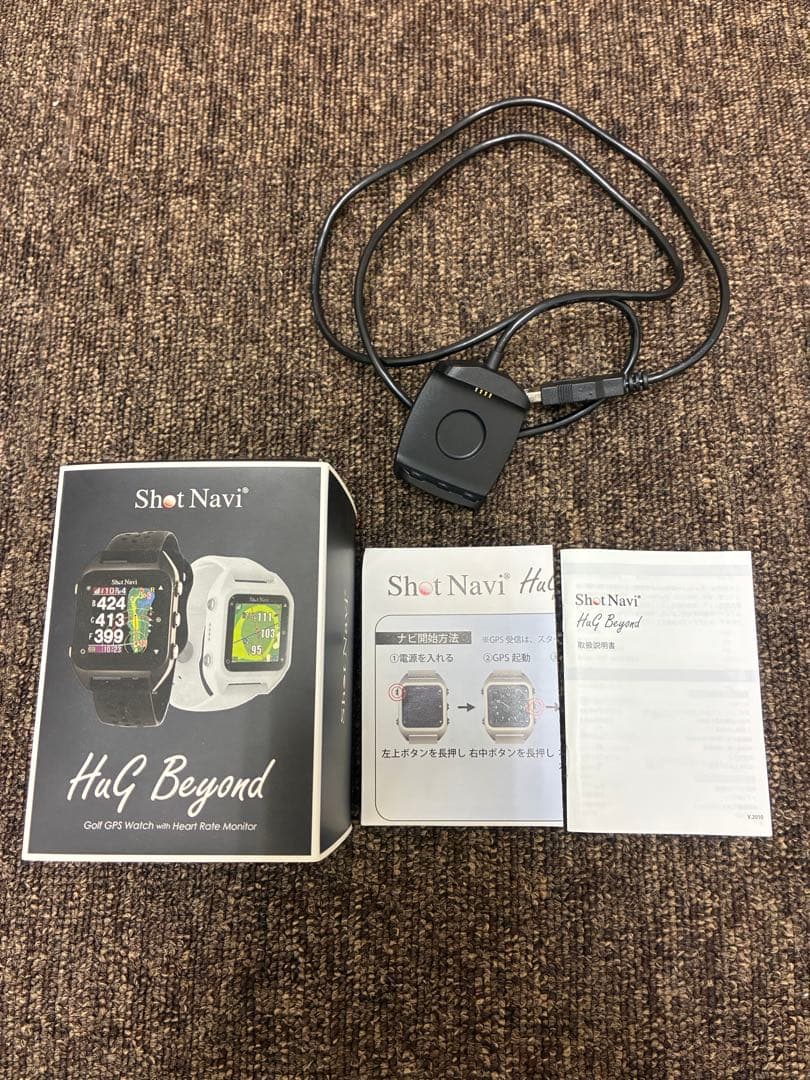 ゴルフ距離計腕時計　ショットナビ Hug Beyond ブラック