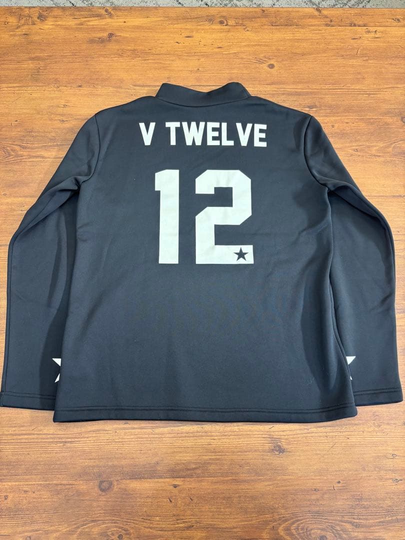 V TWELVE 長袖モックネックシャツ