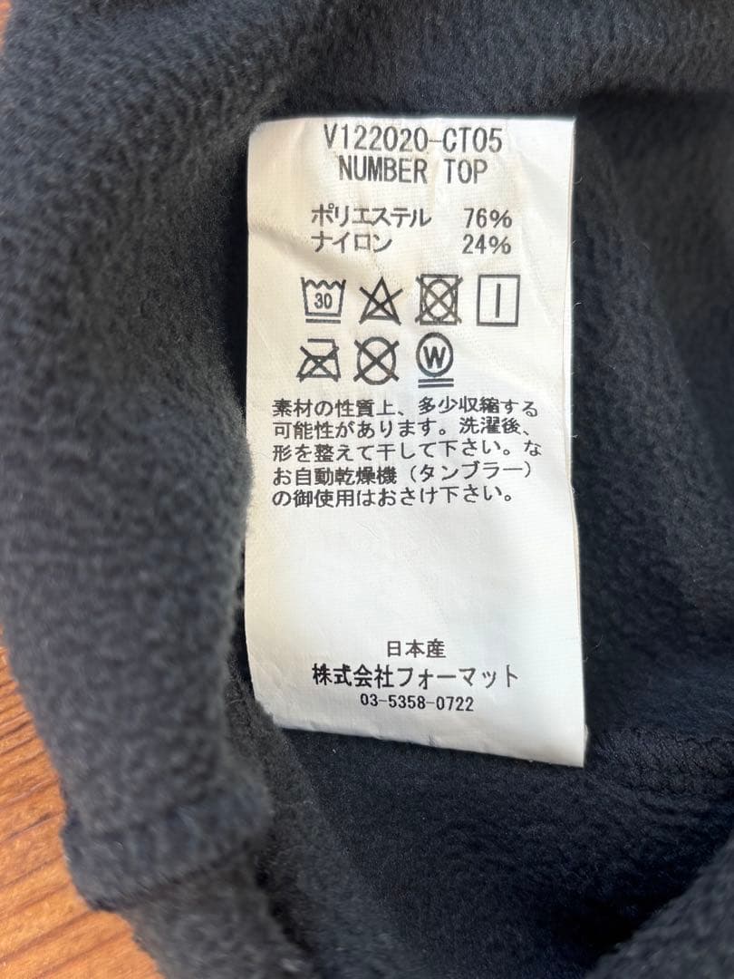 V TWELVE 長袖モックネックシャツ