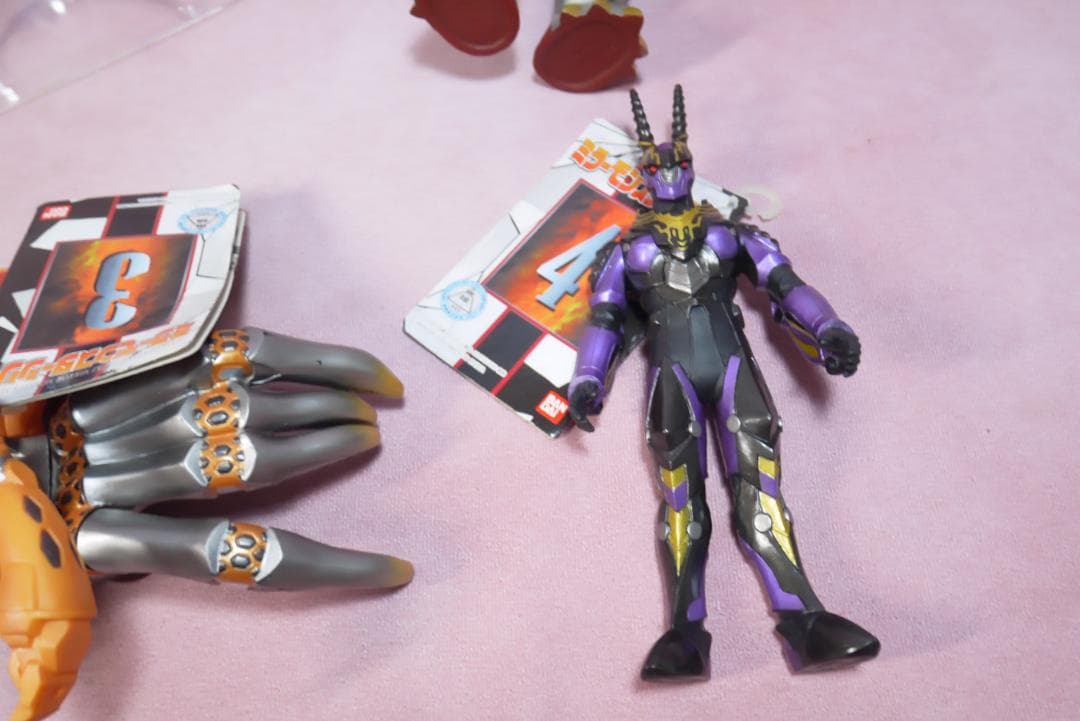 仮面ライダー龍騎　ワールドオリジナル　ミラーモンスター　タグ付きソフビ7体
