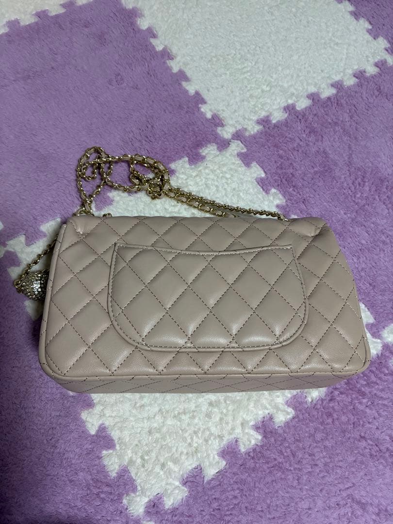 CHANEL ベージュ ノベルティ キルティングバッグ