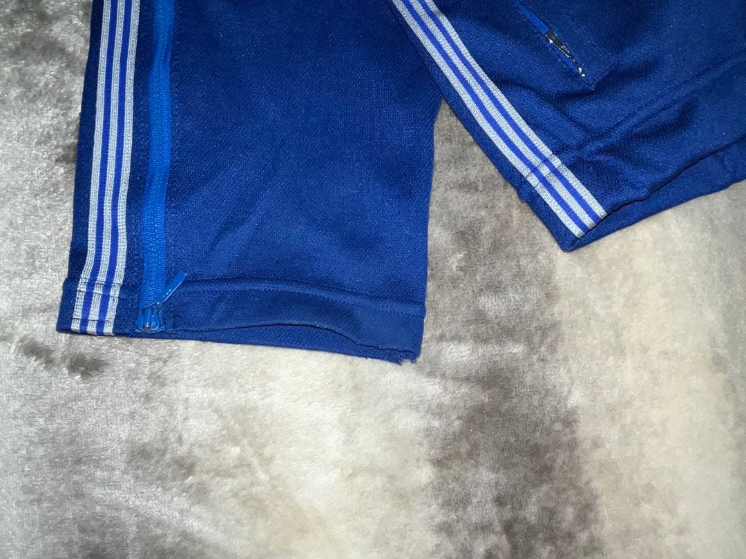 adidas 3本線テクノ トラックパンツブルー70s〜80sデサント社