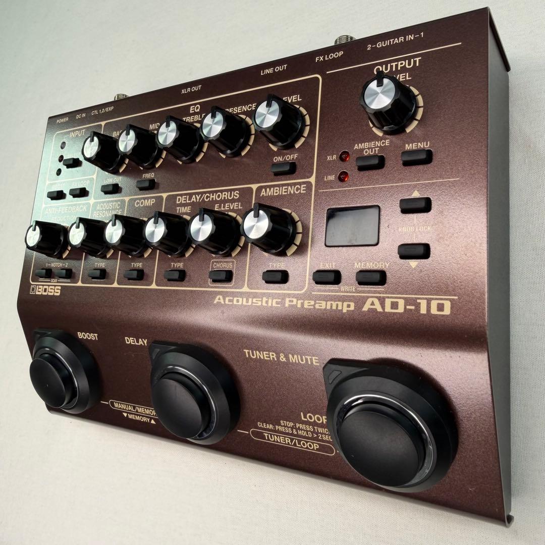 【極美品】BOSS AD-10 Acoustic Preampアコギ用プリアンプ