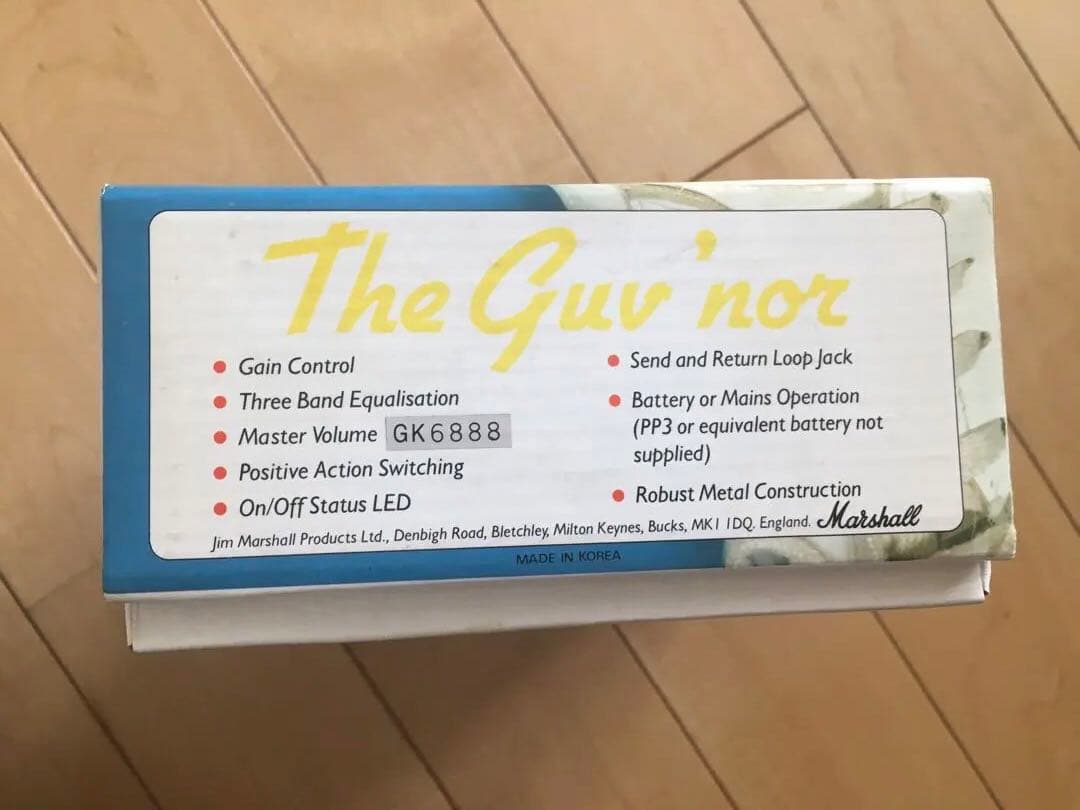 Marshall The Guv'nor マーシャルガバナー初期韓国 箱付き