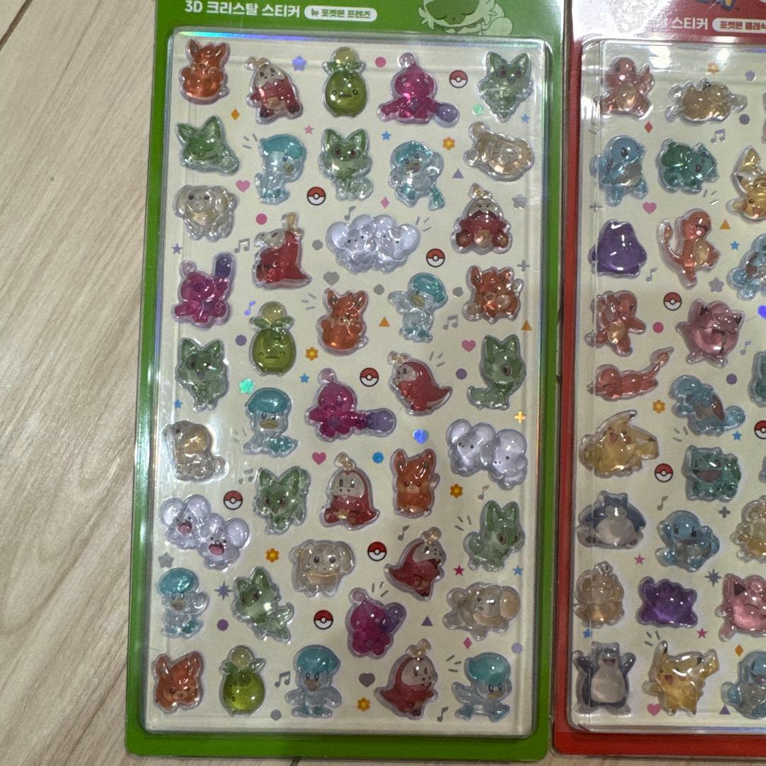 ポケモン 3D立体シールセット　韓国