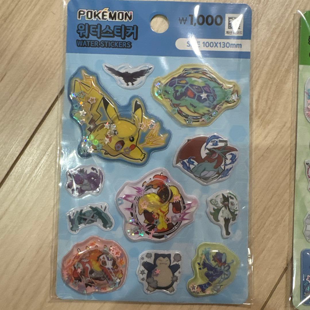 ポケモン 3D立体シールセット　韓国