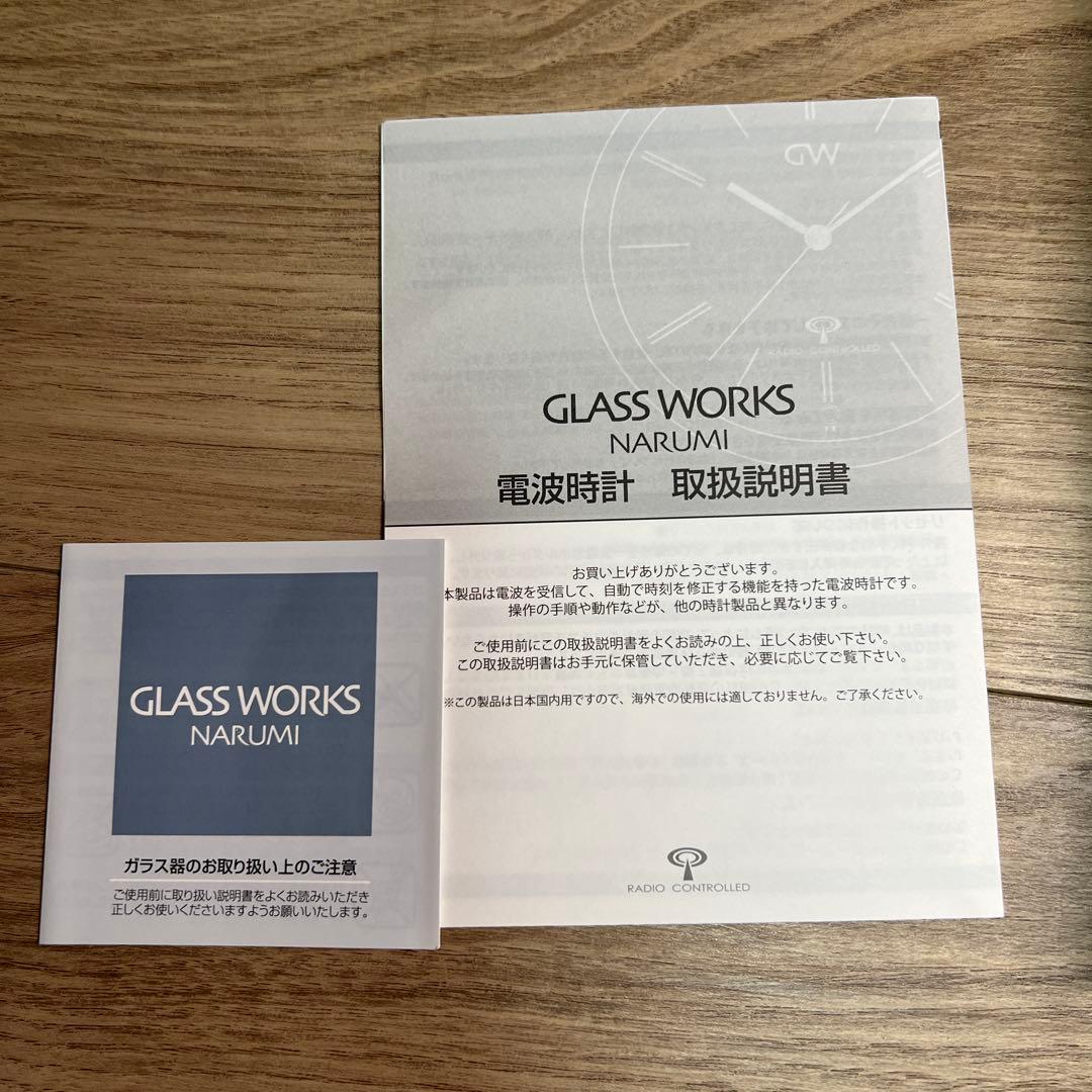 グラスワークス　置時計 多面体デザイン