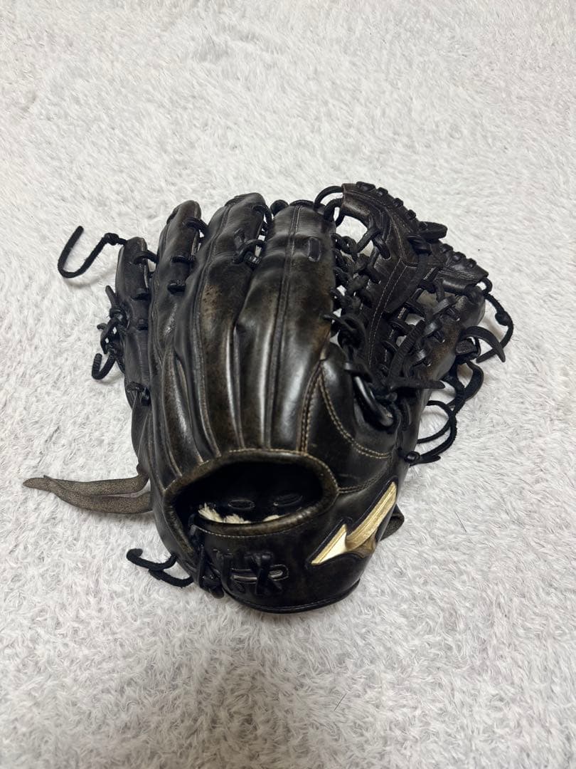 Mizuno グローバルエリートブラック 軟式グローブ 右投げ用 外野手用