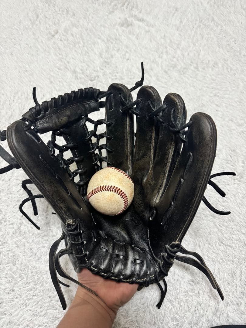 Mizuno グローバルエリートブラック 軟式グローブ 右投げ用 外野手用
