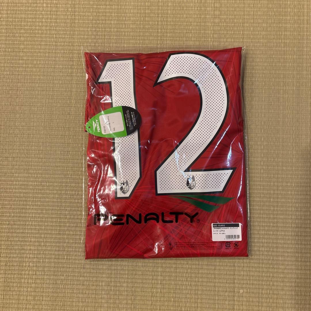 2026＜新品＞ファジアーノ岡山オーセンティックユニフォーム Lサイズ 12番