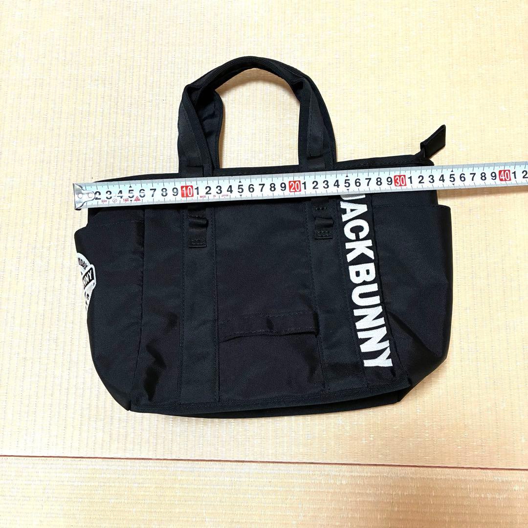 JACK BUNNY ジャックバニー定番ブラック トートバッグ。