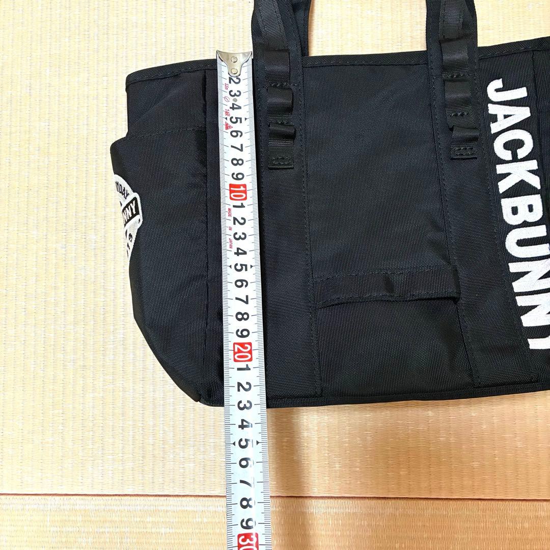 JACK BUNNY ジャックバニー定番ブラック トートバッグ。