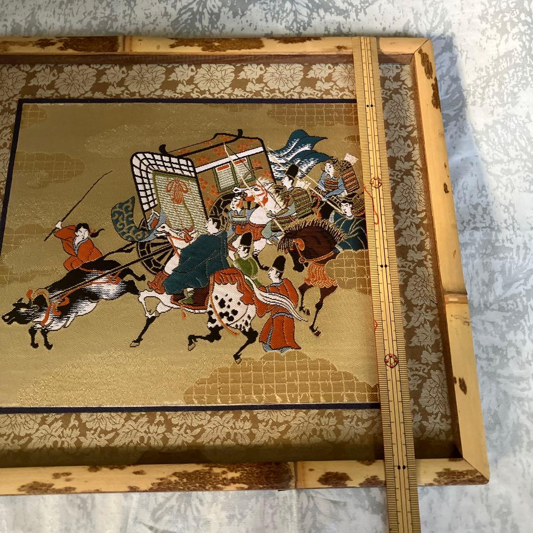 時代絵巻額縁　織物