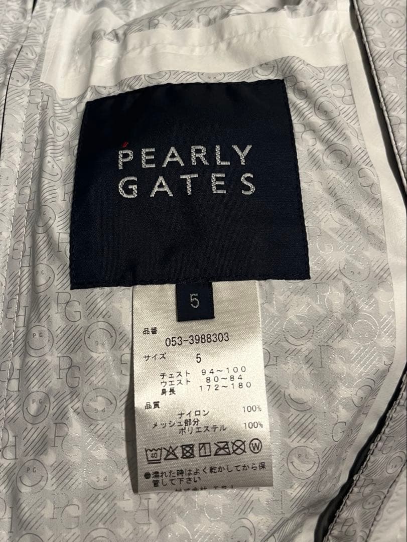 パーリーゲイツ 5 PEARLY GATES 千鳥柄レインウェア メンズ