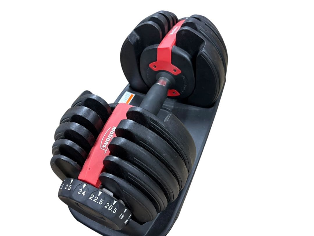 Motionsダイヤル式可変式ダンベル24Kg 2.5Kg〜24Kg ①