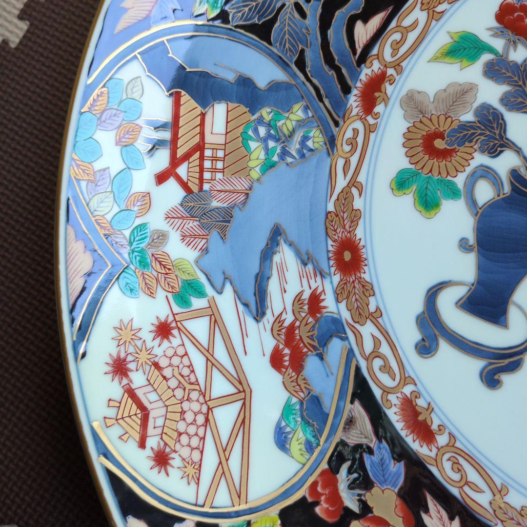 有田焼　飾皿45cm 哲山作
