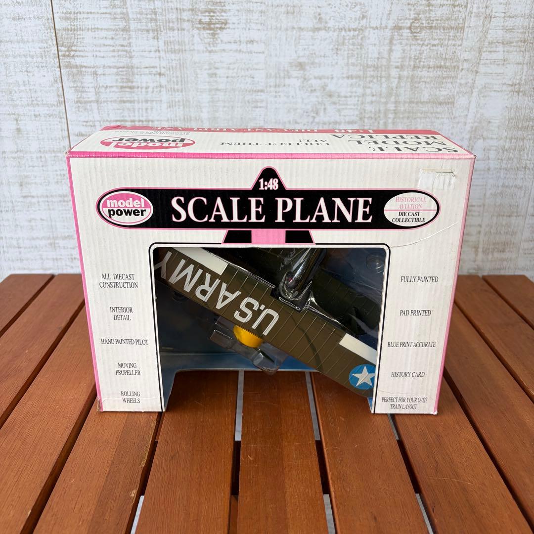 希少 1/48 MODEL POWER ダイキャスト製 複葉機 飛行機 模型