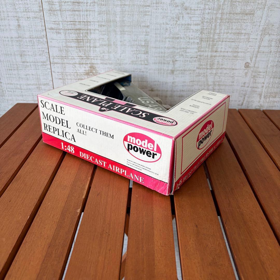 希少 1/48 MODEL POWER ダイキャスト製 複葉機 飛行機 模型