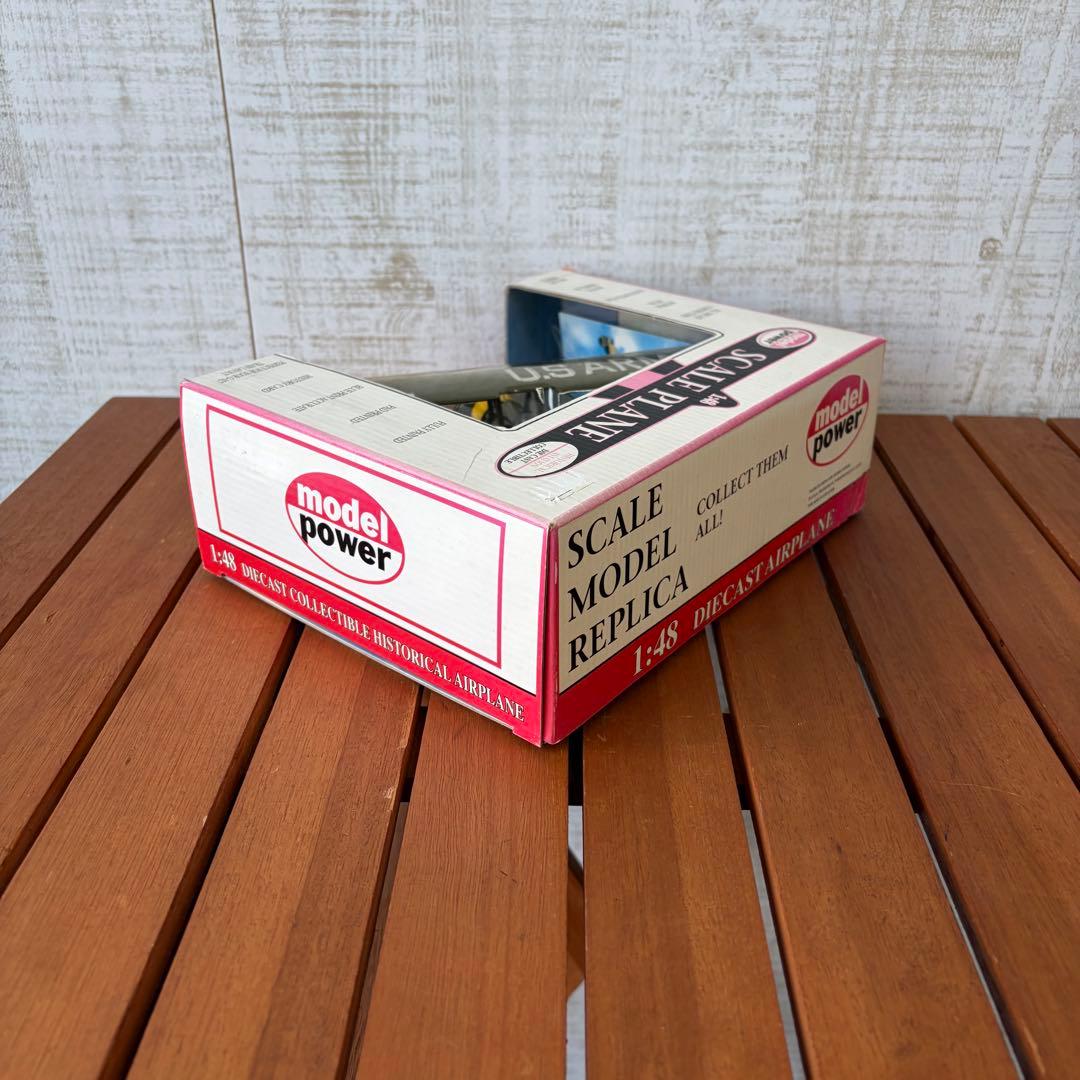 希少 1/48 MODEL POWER ダイキャスト製 複葉機 飛行機 模型
