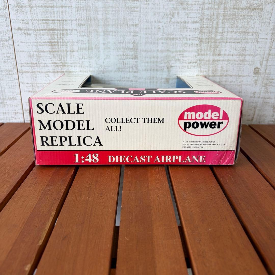 希少 1/48 MODEL POWER ダイキャスト製 複葉機 飛行機 模型