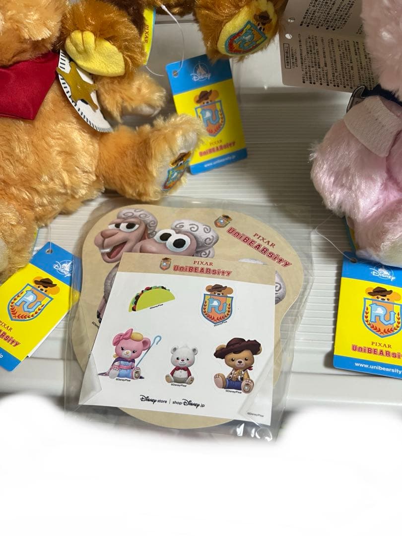 ユニベアシティぬいぐるみ、ハウディ、ポッテリー、スポーク、スリンキードック