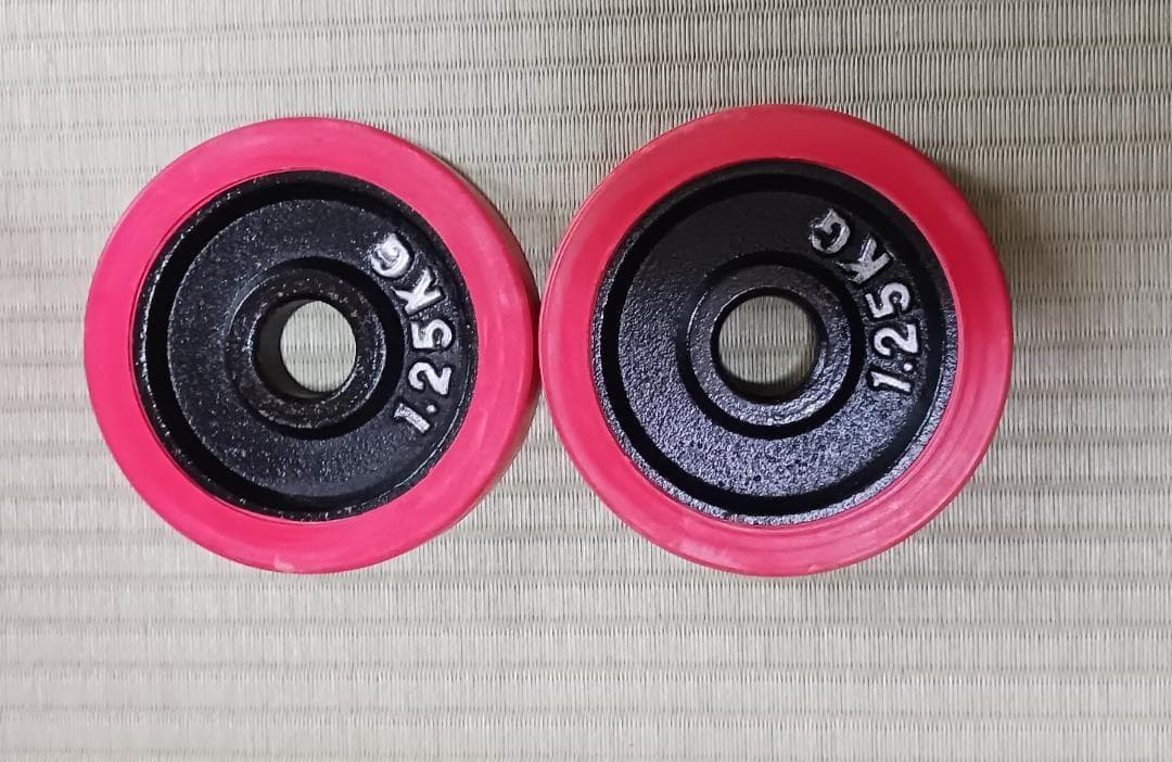 バーベル ダンベル シャフト ウェイト 2.5ｋｇ×2 1.25ｋｇ×2 セット