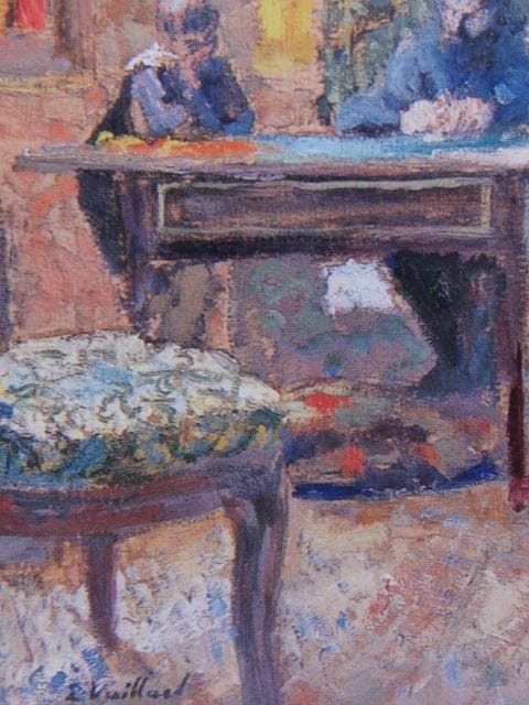 エドゥアール・ヴュイヤール、室内、希少な額装用画集より、新品高級額装付