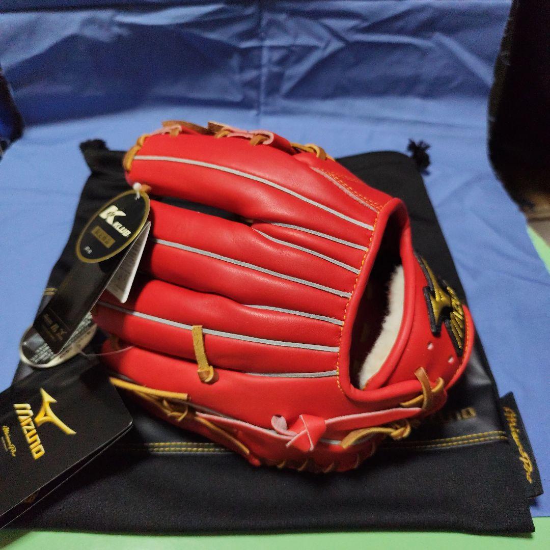 Mizuno Pro スプレンディッドオレンジ軟式グローブ 収納袋付き