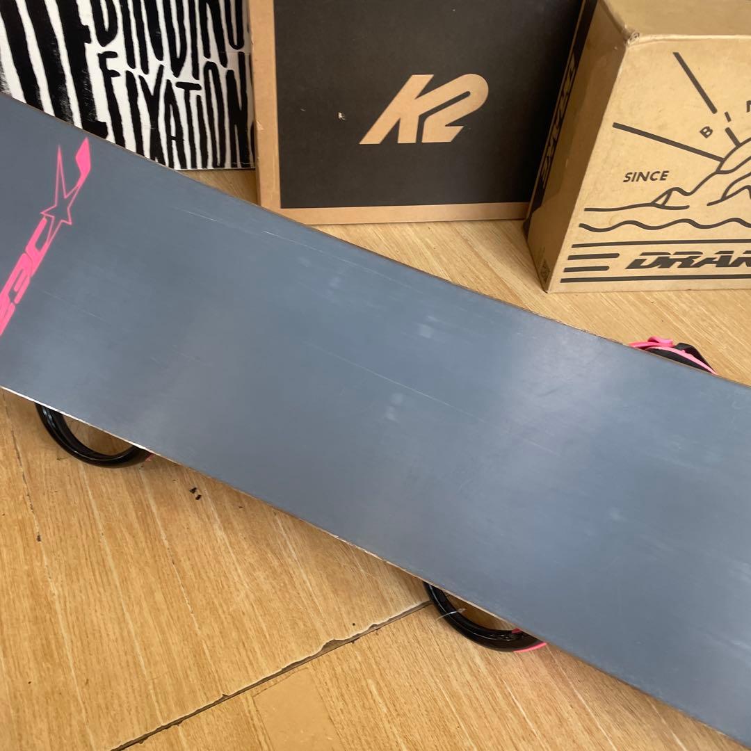 RICE28×FLUX　良質国産スノーボードセット　OGASAKA製　バイン付