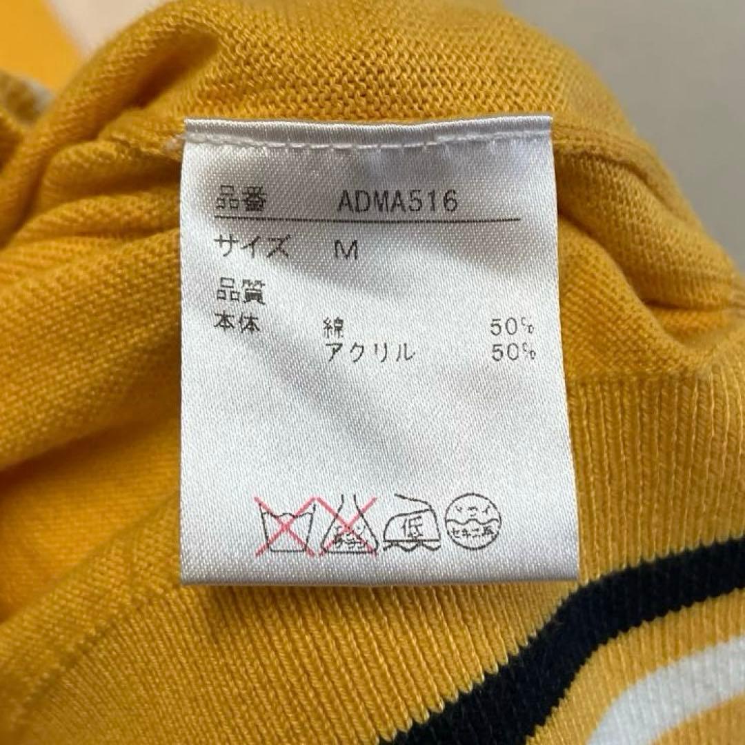 美品 admiral golf アーガイル ニットベスト イエロー アドミラル