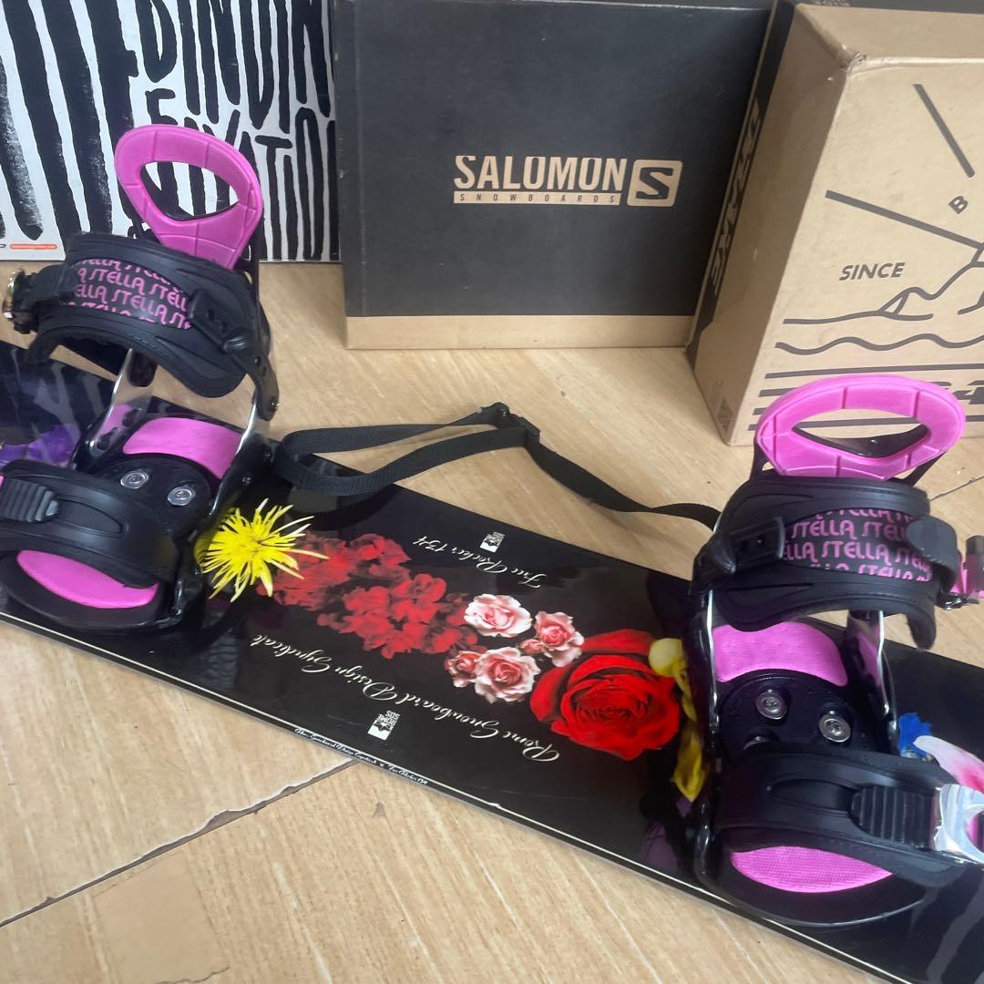 ROME　SDS×STELLA　グラトリ◎　ローム　バイン付スノーボードセット