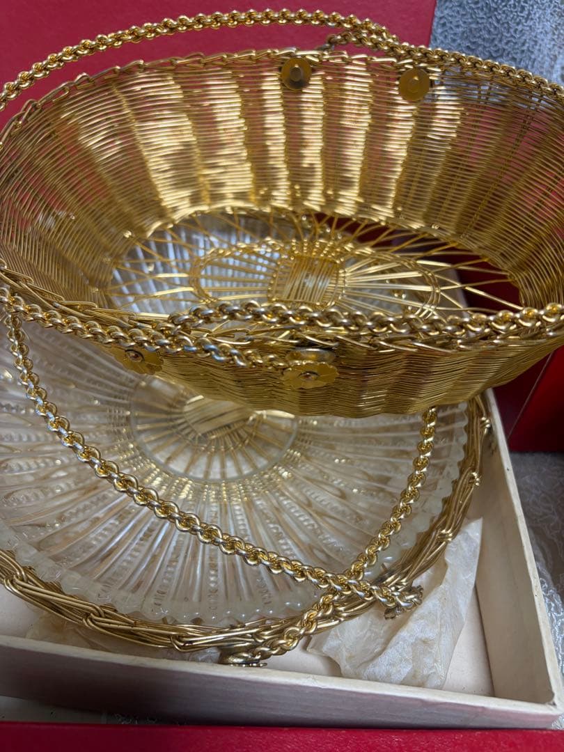 バスケット 籠 皿 食器 小物入れ ワイヤーガラス