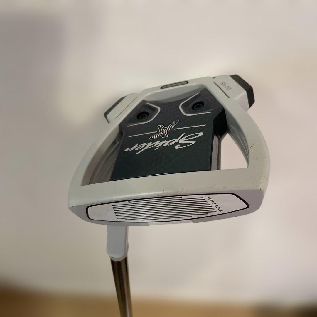 【美品】TaylorMade Spider X パターホワイト　ヘッドカバー付き