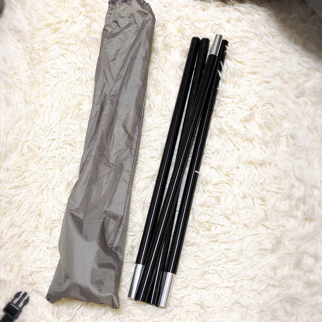 【ソロキャンプ】DOD ムシャテント　ブラック　グランドシート付セット