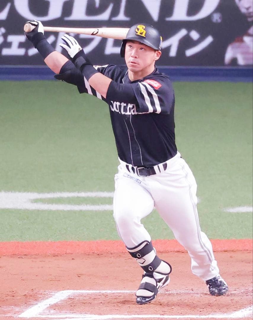 福岡ソフトバンクホークス #24 長谷川勇也 選手 実使用マスコットバット