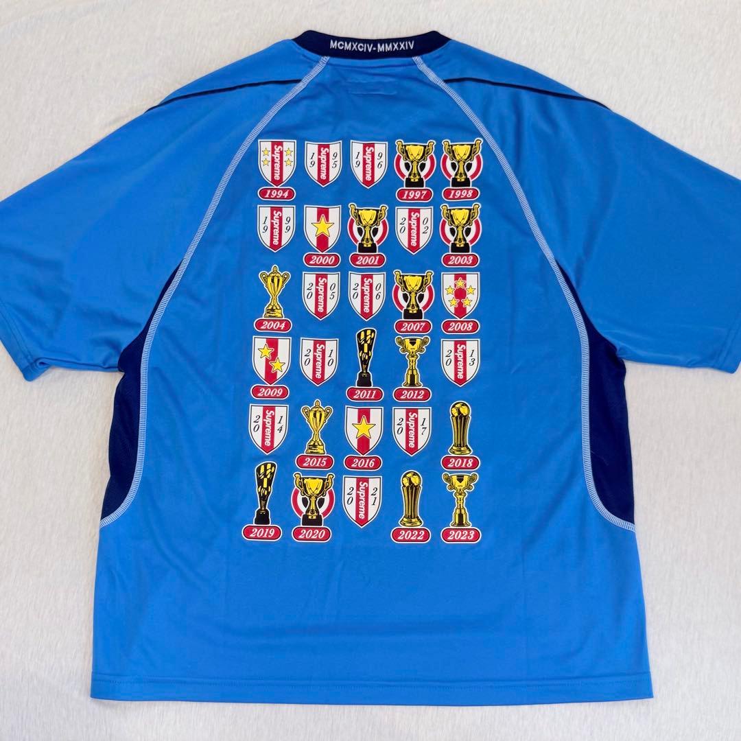 ウェア Supreme Jacquard Soccer JerseyShort Blue
