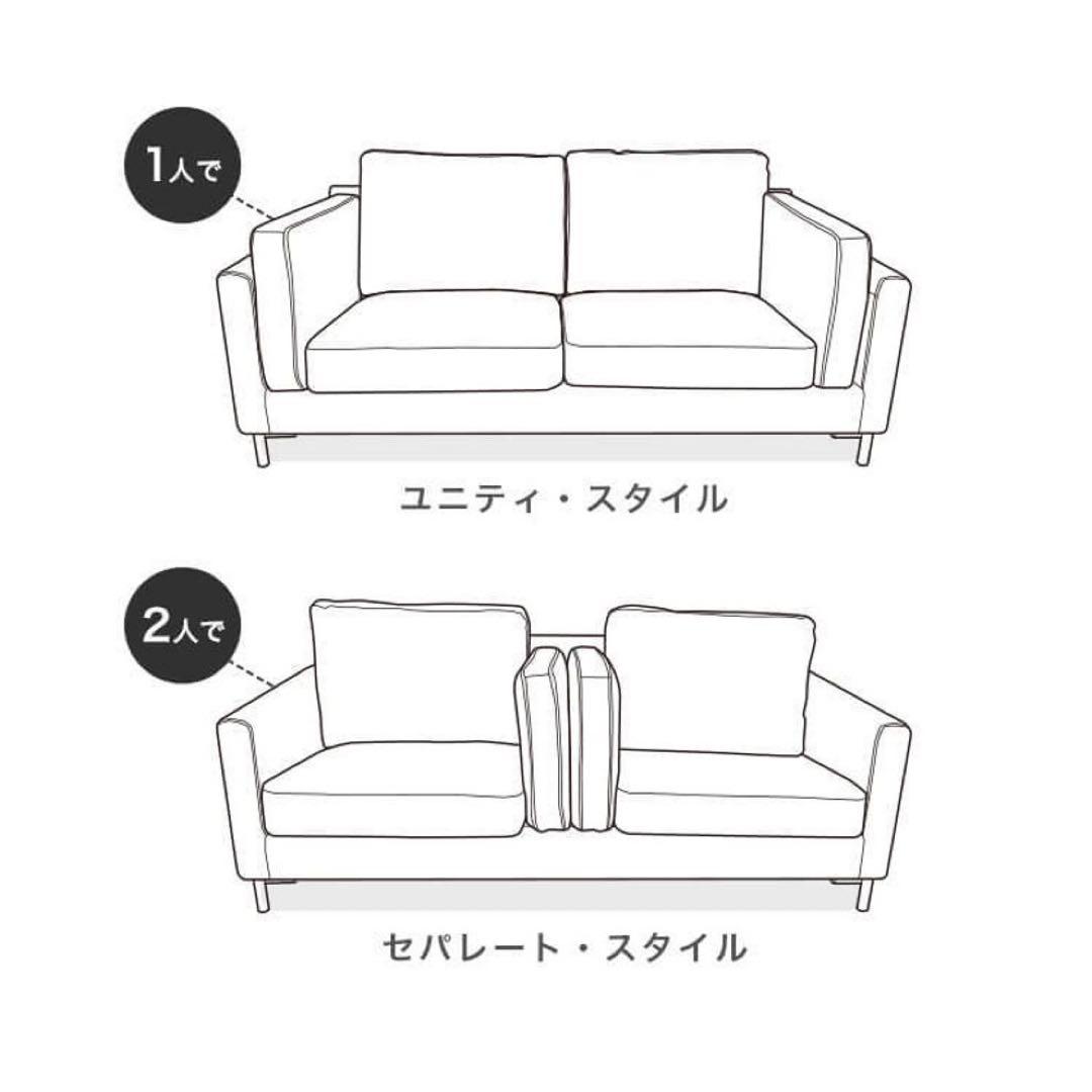 LOWYA キャメル　ソファ 2人掛け 2.5人掛け ローソファ 合成皮革