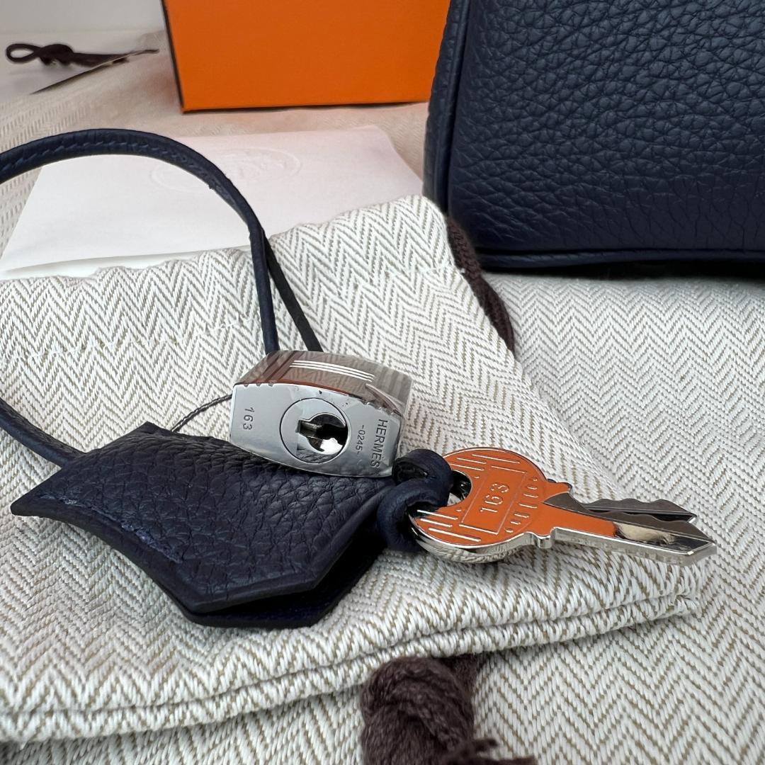 新品 HERMES エルメス バーキン25 ブルーニュイ シルバー金具