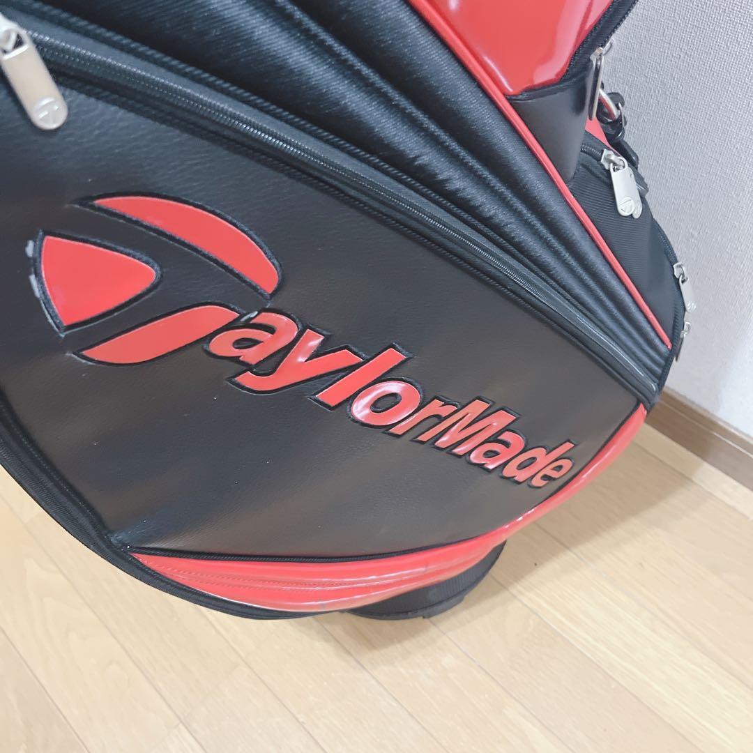 K264 TaylorMade キャディバッグ 赤黒 フード無し