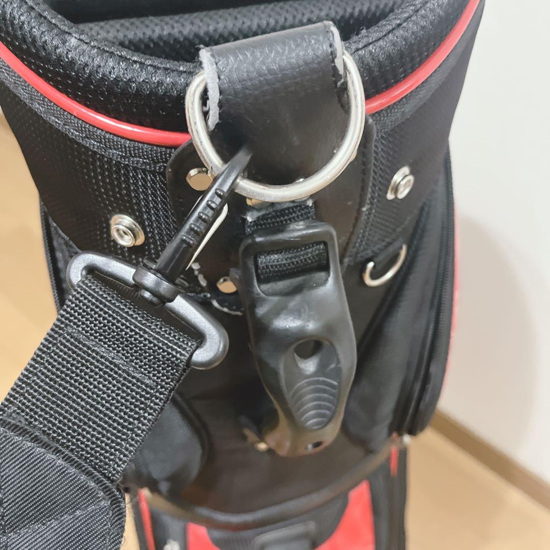 K264 TaylorMade キャディバッグ 赤黒 フード無し